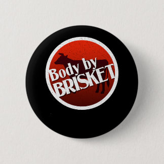 Badge Rond 5 Cm Bbq Body Par Brisket Cow