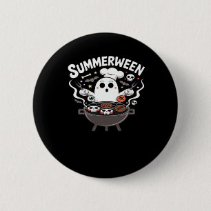 Badge Rond 5 Cm BBQ Summerween amusant