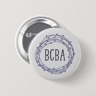 Badge Rond 5 Cm BCBA, Analyste du comportement, BCBA