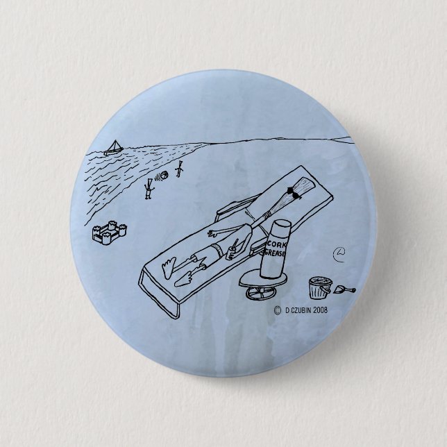 Badge Rond 5 Cm Beach Reed (Devant)