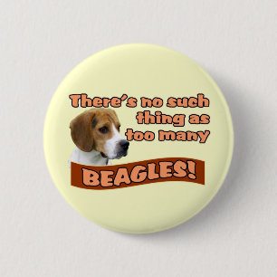 BADGE ROND 5 CM BEAGLES