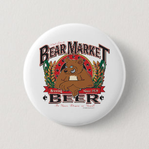 Badge Rond 5 Cm Bear-Market-Beer