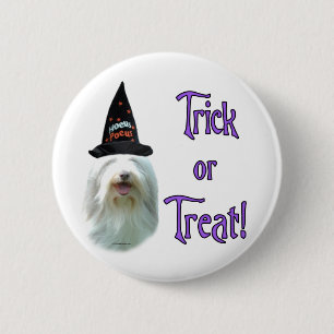 Badge Rond 5 Cm Beared Collie Trick