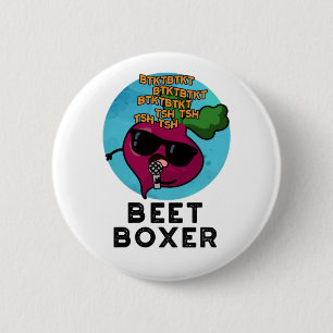 Badge Rond 5 Cm Beatbox Funny Beatbox Veggie Pun