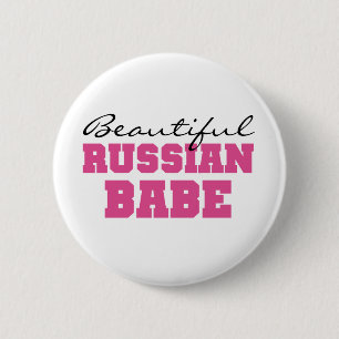 Badge Rond 5 Cm Beau bébé russe