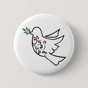 Badge Rond 5 Cm Beau Dovely
