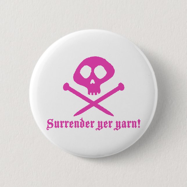 Badge Rond 5 Cm Beau Tricot (Devant)