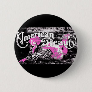 Badge Rond 5 Cm beauté américaine