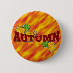 Badge Rond 5 Cm Beauté d'Automne -