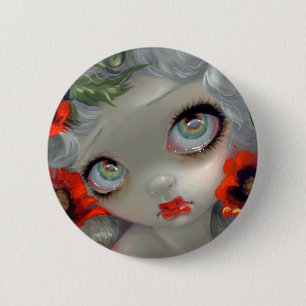 Badge Rond 5 Cm "Beautés toxiques III : Bouton d'oeillette"