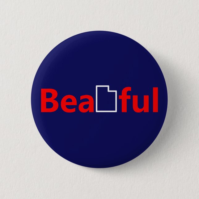 Badge Rond 5 Cm Beautiful (Devant)