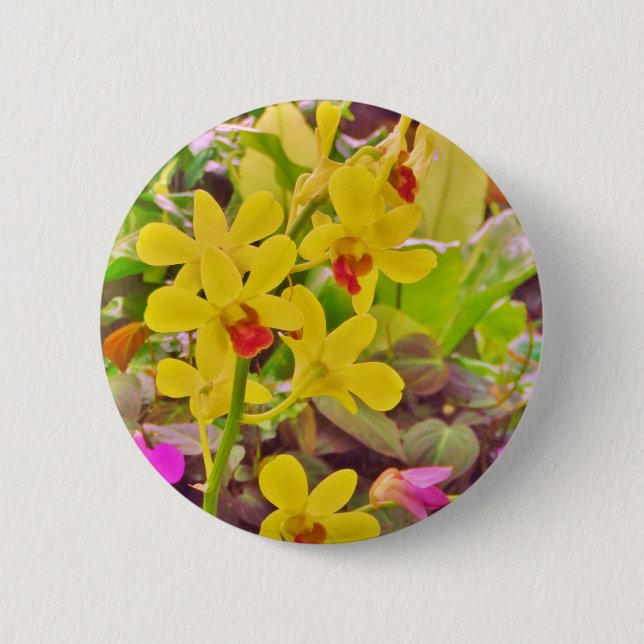 Badge Rond 5 Cm Beautiful Yellow autumn (Devant)