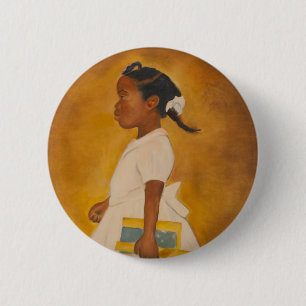 Badge Rond 5 Cm Beaux-arts d'Afro-américain