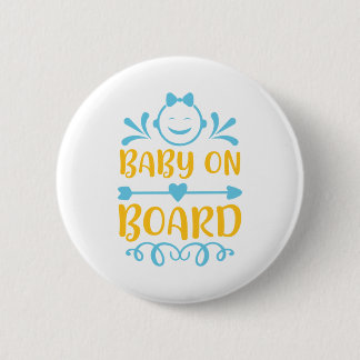 Badge Rond 5 Cm Bébé à bord