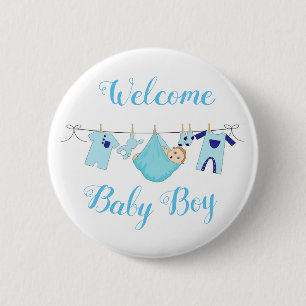 Badge Rond 5 Cm Bébé bienvenu