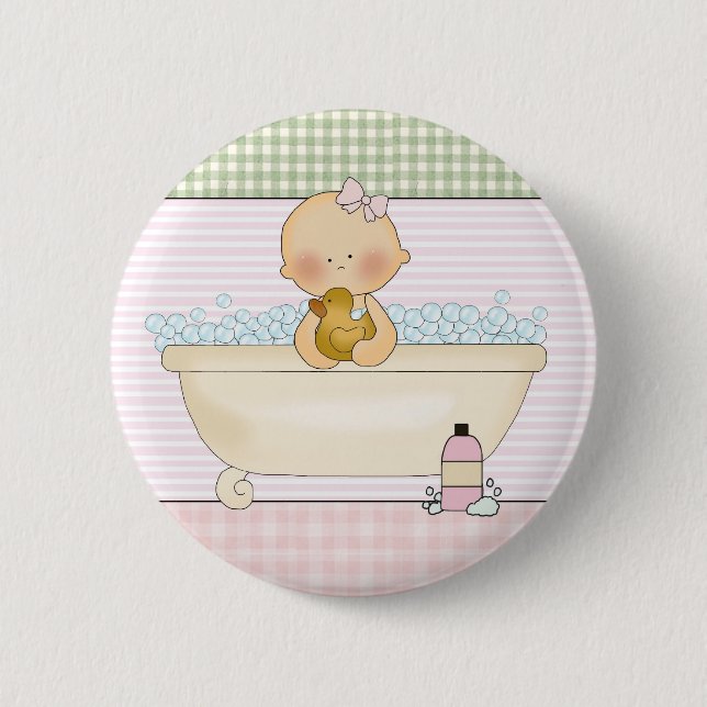 Badge Rond 5 Cm Bébé - Boutons ronds : Sweet Baby Collection (Devant)
