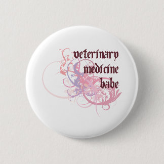 Badge Rond 5 Cm Bébé de médecine vétérinaire