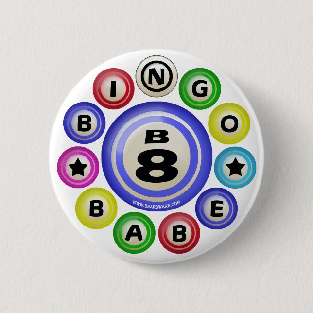 Badge Rond 5 Cm Bébé du bingo-test B8 (Devant)