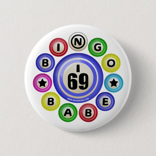 Badge Rond 5 Cm Bébé du bingo-test I69 (Devant)