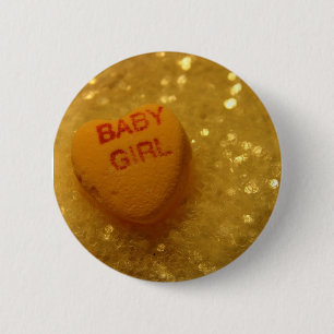 Badge Rond 5 Cm Bébé fille