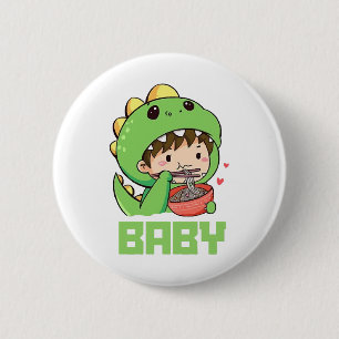 Badge Rond 5 Cm bébé godzilla