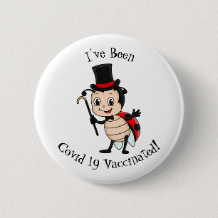 Badge Rond 5 Cm Bébé mignon avec chapeau et dessin animé de cravat