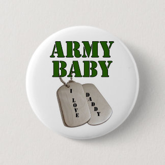 Badge Rond 5 Cm bébé-papa d'Etats-Unis-armée