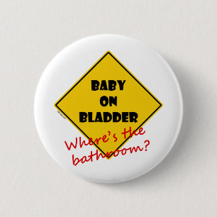 Badge Rond 5 Cm Bébé sur la vessie