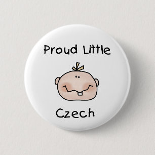 Badge Rond 5 Cm Bébé Tchèque fier