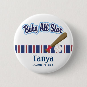 Badge Rond 5 Cm Bébé tout le bouton d'étiquette de nom de baby