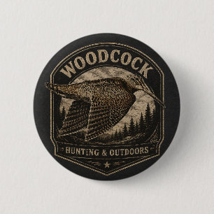 Badge Rond 5 Cm Bécasse
