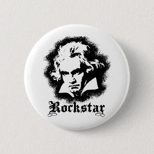 Badge Rond 5 Cm Beethoven