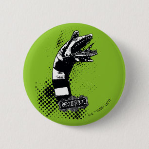 Badge Rond 5 Cm Beetlejuice Sandworm Illustration