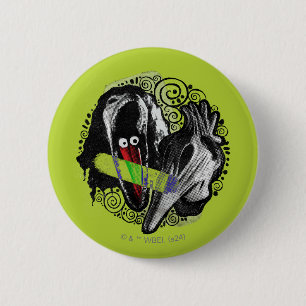 Badge Rond 5 Cm Beetlejus   Adam & Barbara Scary