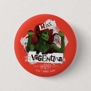 Badge Rond 5 Cm Beetlejus   Miss Argentine
