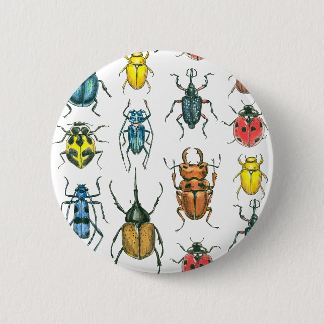 Badge Rond 5 Cm Beetles (Devant)