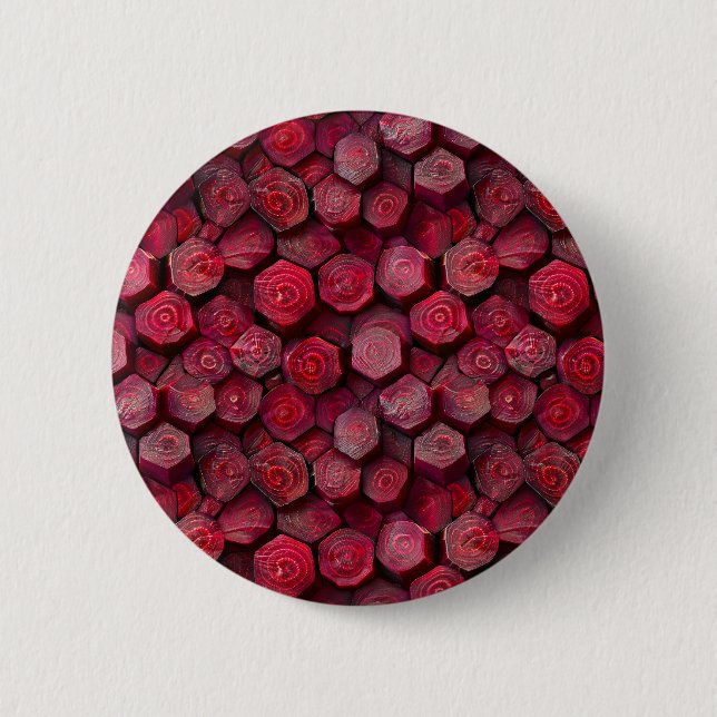 Badge Rond 5 Cm Beetroots à peigne (Devant)