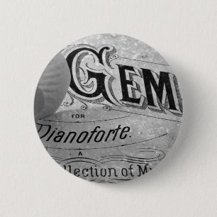 Badge Rond 5 Cm Begonia Gems Pianoforte