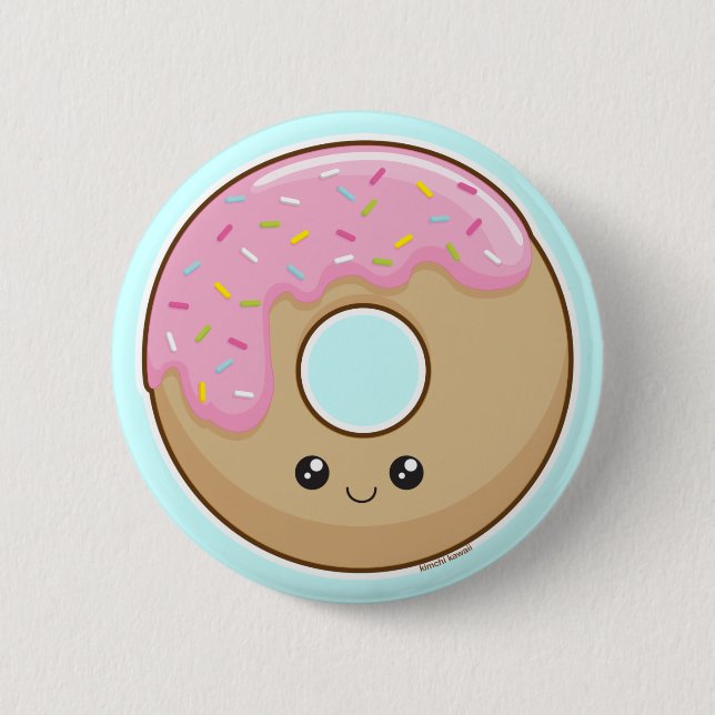 Badge Rond 5 Cm Beignet (Devant)
