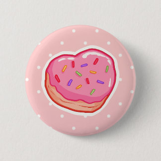 Badge Rond 5 Cm Beignet I <3