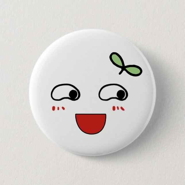 Badge Rond 5 Cm Bel emoji (Devant)
