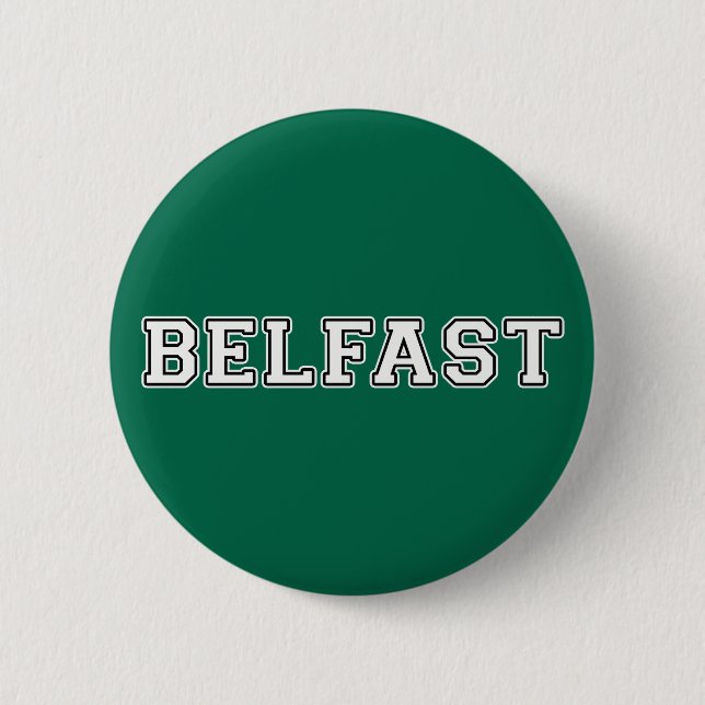 Badge Rond 5 Cm Belfast (Devant)
