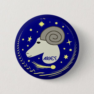 Badge Rond 5 Cm Bélier la RAM