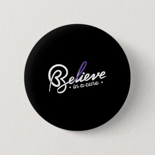 Badge Rond 5 Cm Believe1- Epilepsy Awareness Supporter Ribbon