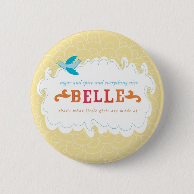 Badge Rond 5 Cm belle3 (Devant)