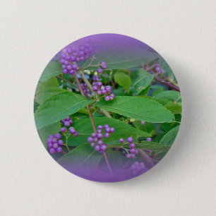 Badge Rond 5 Cm Belle-Belle américaine (Callicarpa americana)