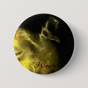 Badge Rond 5 Cm Belle flamme Petit Phénix
