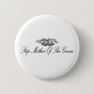 Badge Rond 5 Cm Belle-mère du bouton de marié