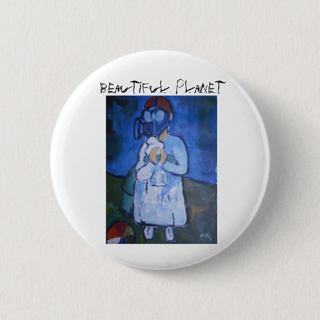 Badge Rond 5 Cm Belle planète, belle planète (Devant)
