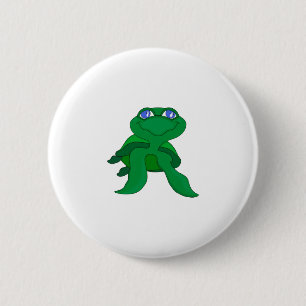 Badge Rond 5 Cm Belle Tortue
